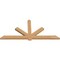 Ekena Millwork Kennewick Timber Gable Bracket, Western Red Cedar, 96"W x 44"H x 3 1/2"D x 5 1/2"F, 11/12 Pitch GBW096X44X0406KEN00SWR - alternate 2